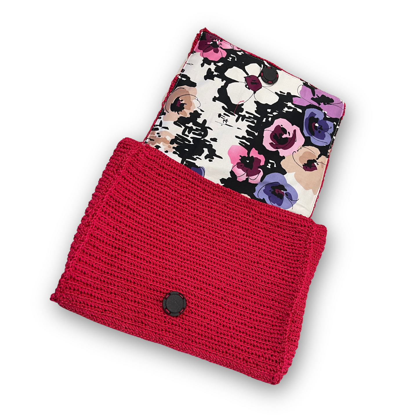 “Aphrodite Amore Rosa” Knit Clutch Bag