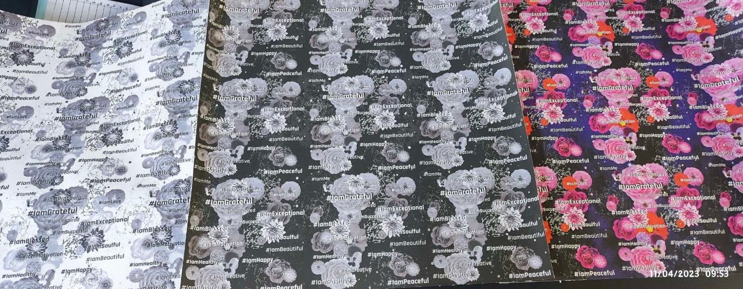 Floral Universe Fabric Collection (135x135cm)