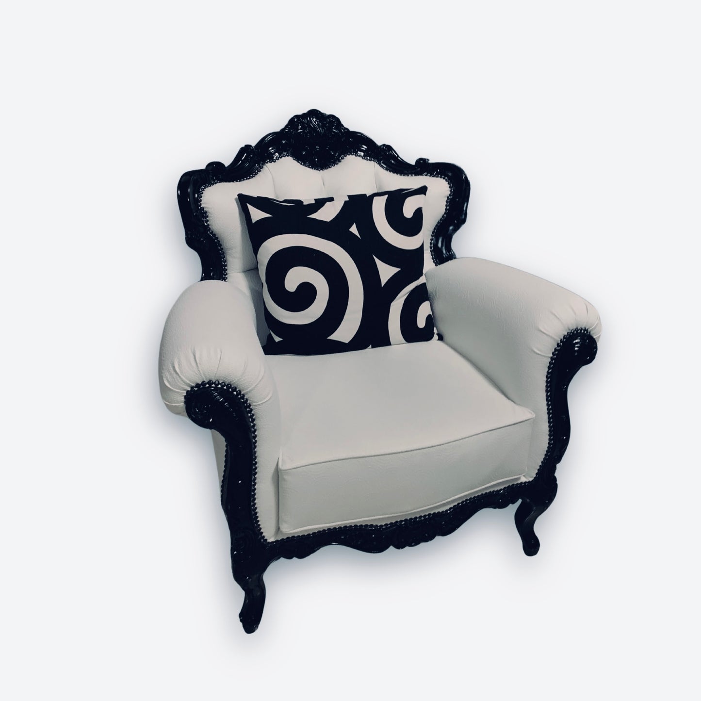 “Luna Bianca | Studio Edition” Upcycled Armchair (only ships in Cyprus)