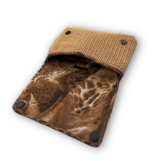 "Thalassa Auria" Knit Clutch Handbag