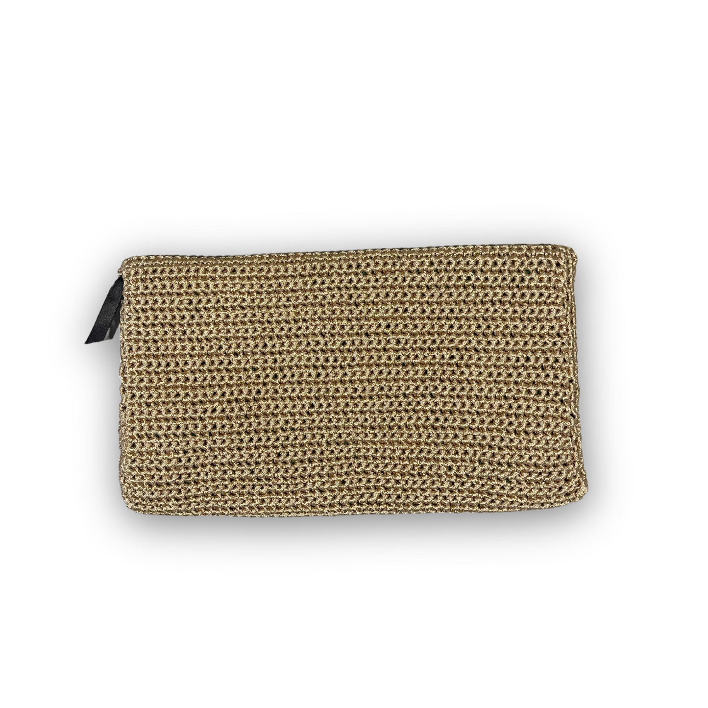 “Luna Fiorita” Knit Clutch Handbag