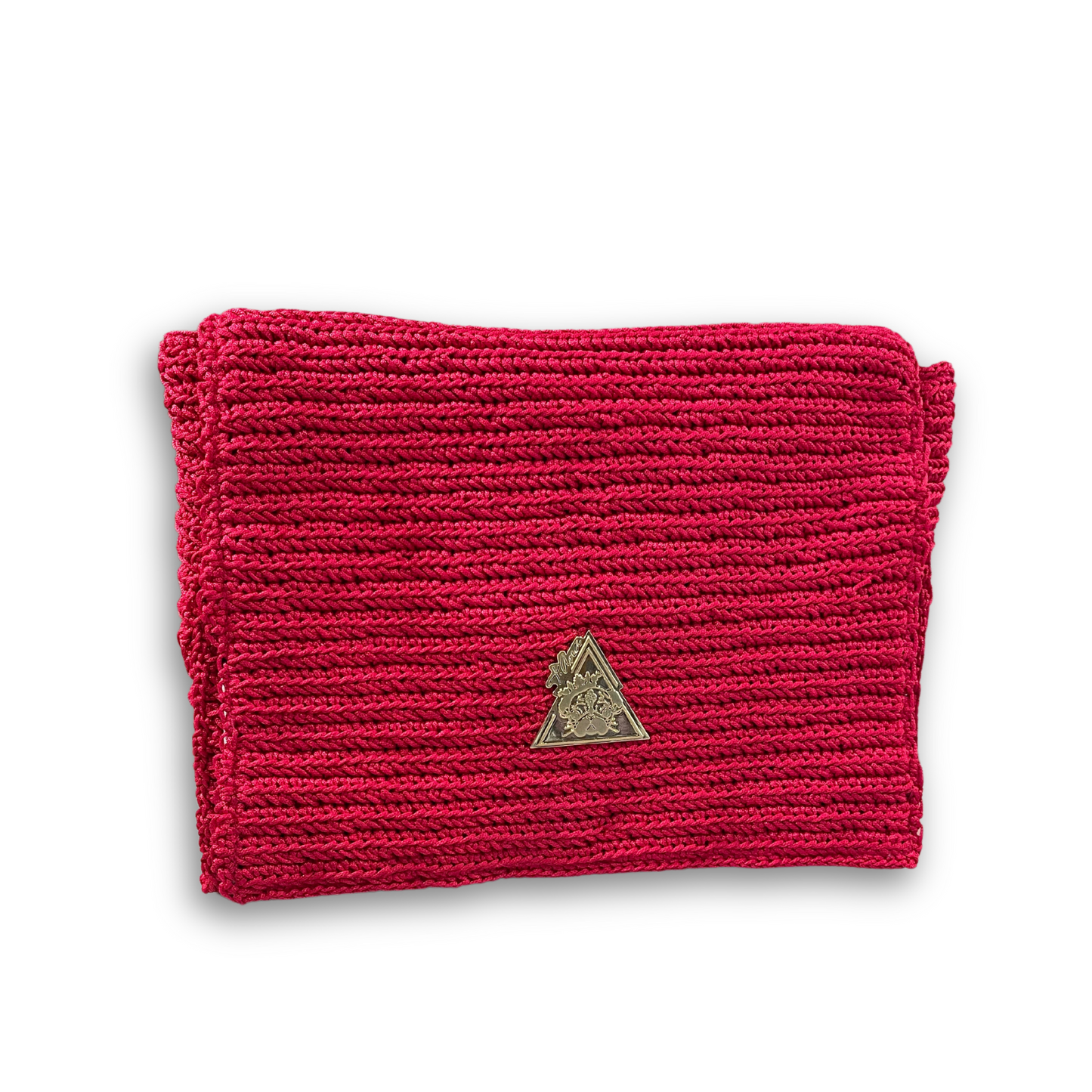 “Aphrodite Amore Rosa” Knit Clutch Bag