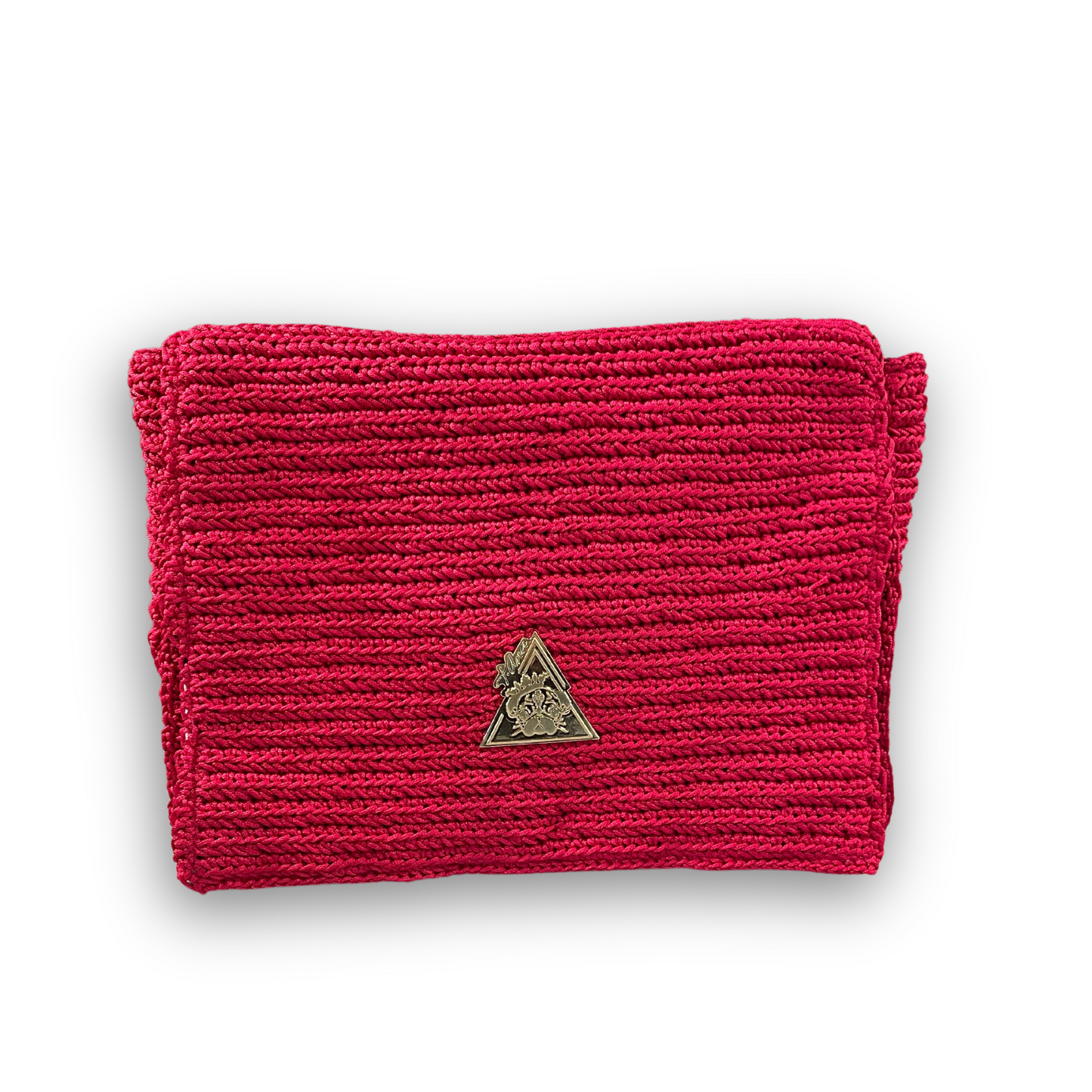 “Aphrodite Amore Rosa” Knit Clutch Bag