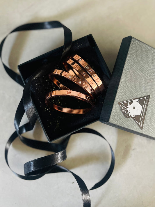 Rosa bangle bracelet (4x set)