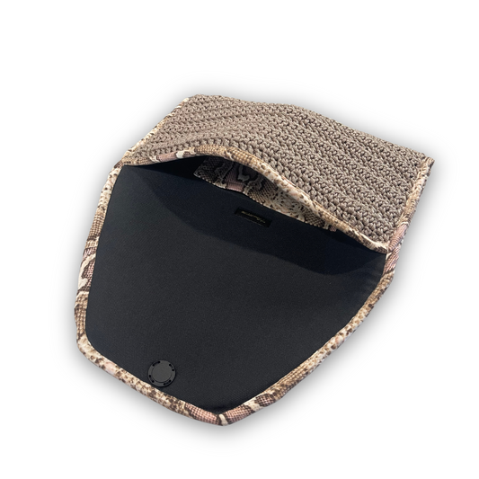 "Sacred Venom" Knit Clutch Handbag