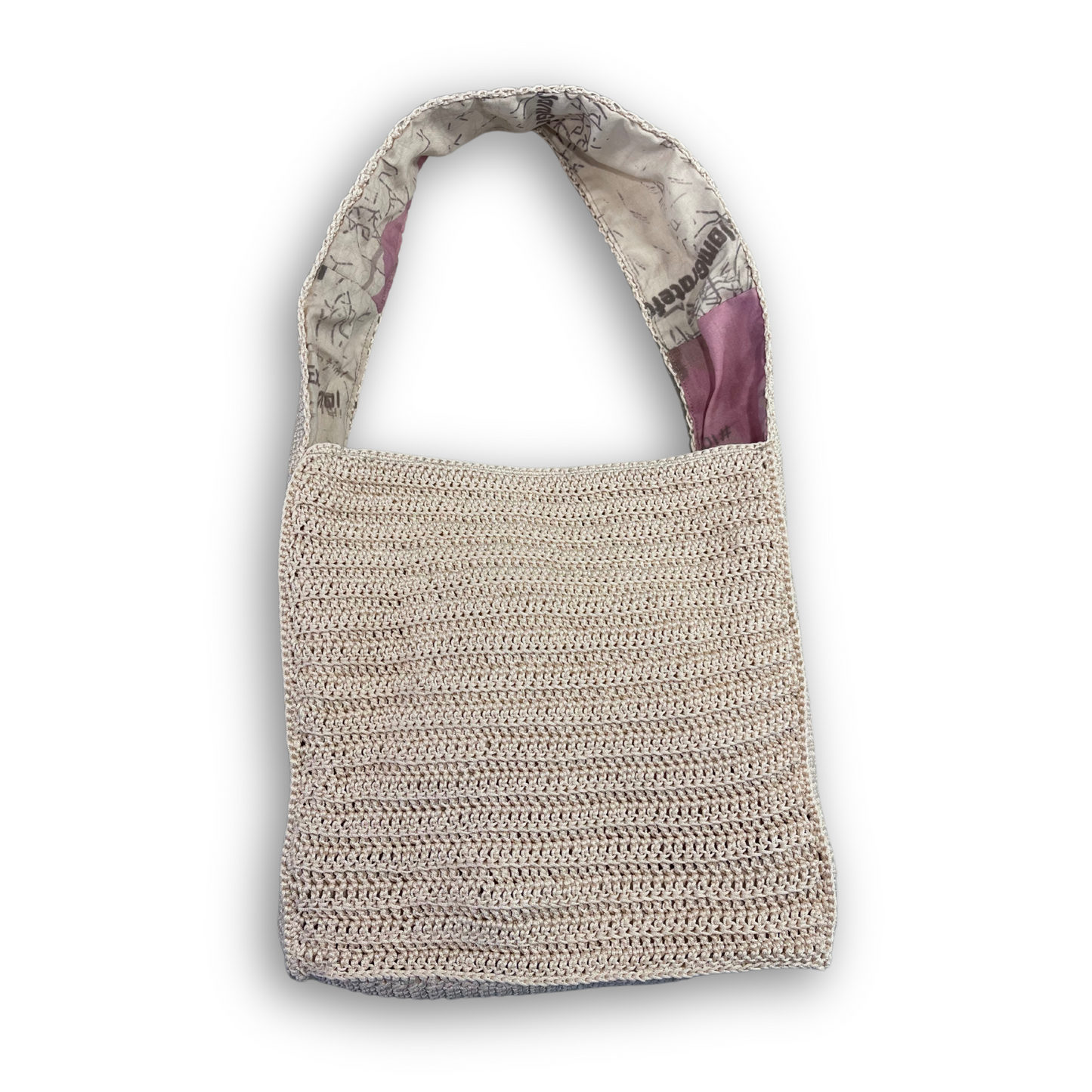 “Ethereal Sands Tote” Knit Handbag