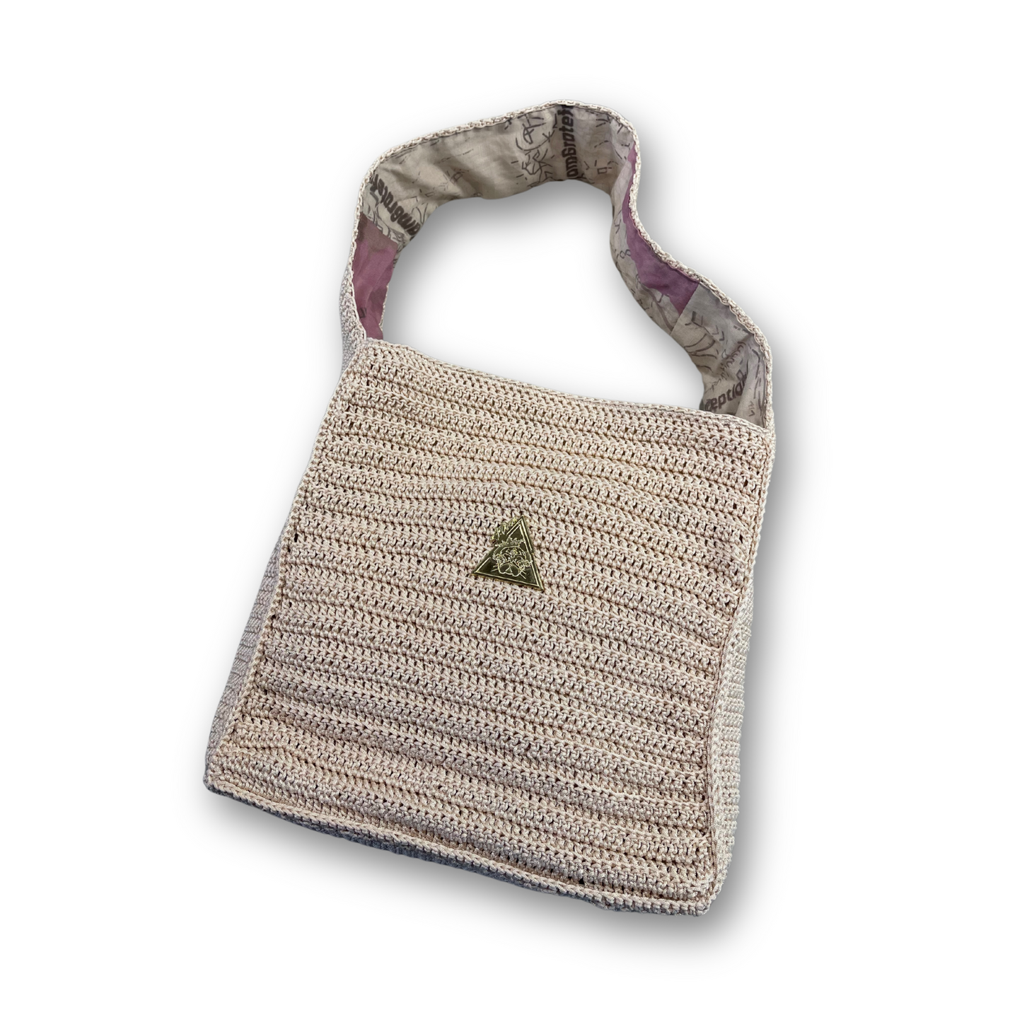 “Ethereal Sands Tote” Knit Handbag