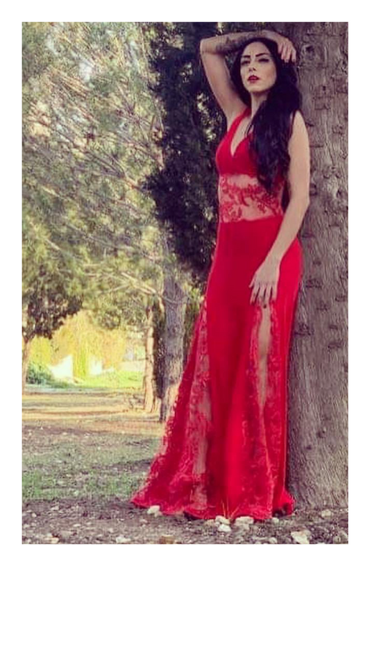 “Vestito Rosso Ardente” Dress