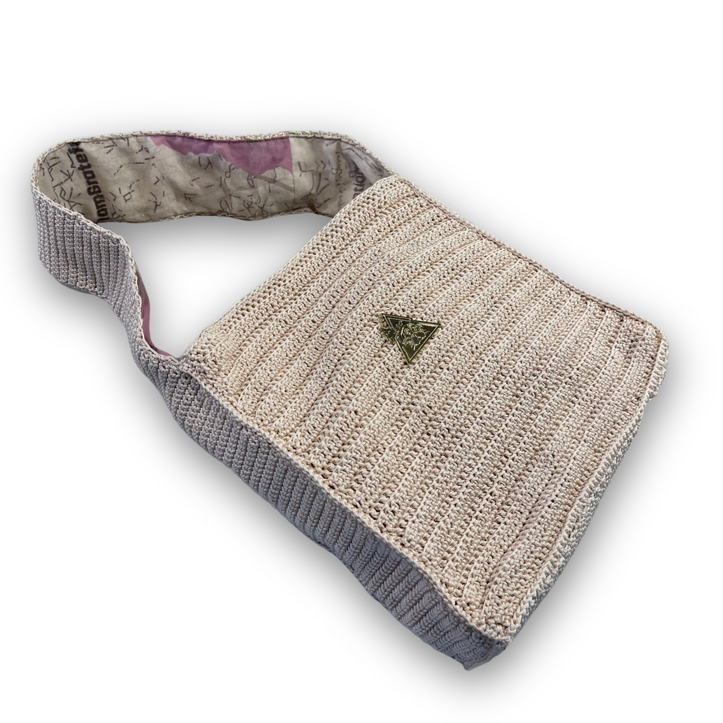 “Ethereal Sands Tote” Knit Handbag