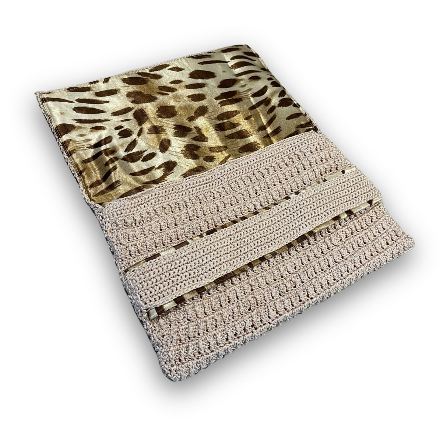 "Savanna Mirage" Knit Clutch Handbag