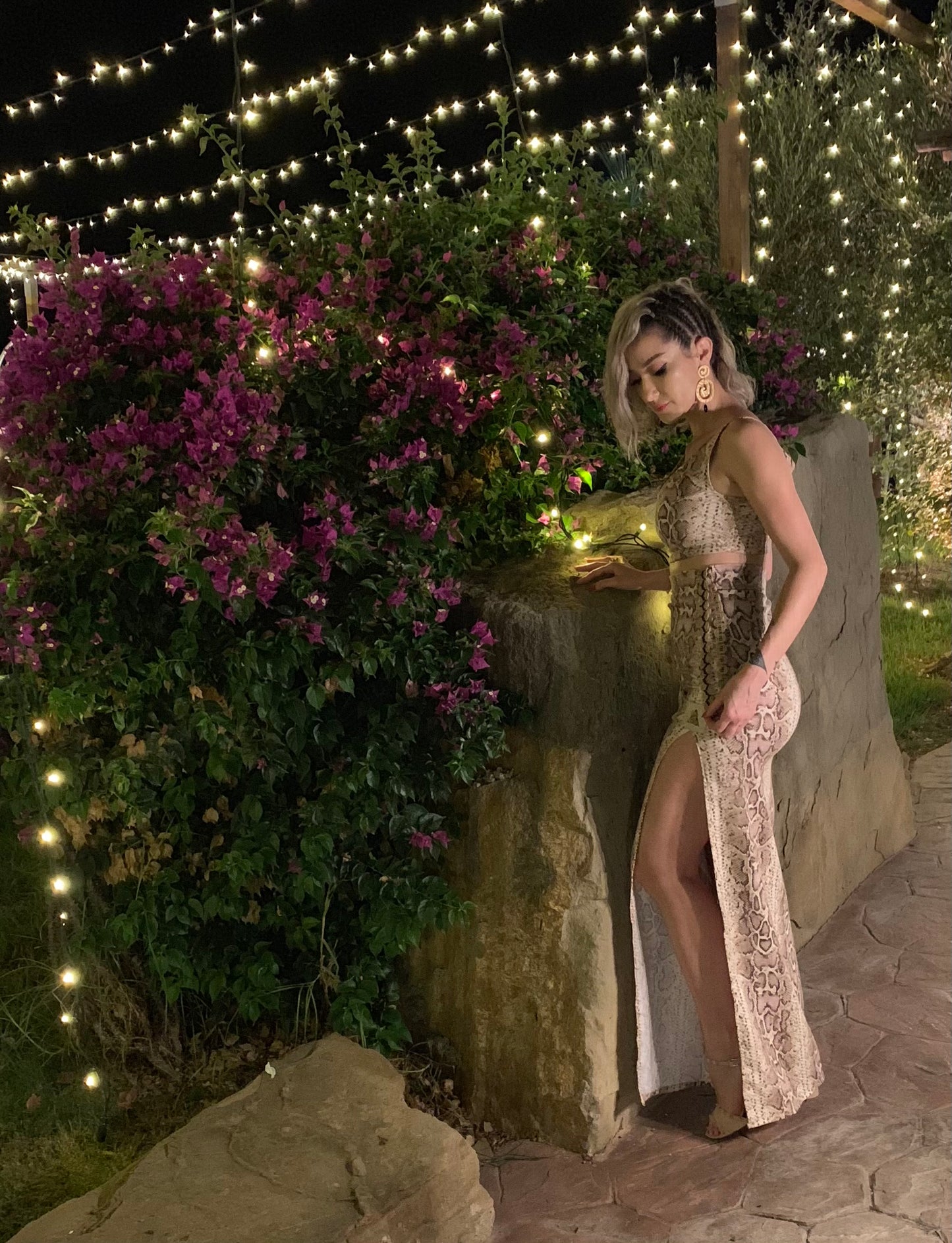 “Sacred Venom Co-Ord Set" Crop Top & Maxi Skirt Set