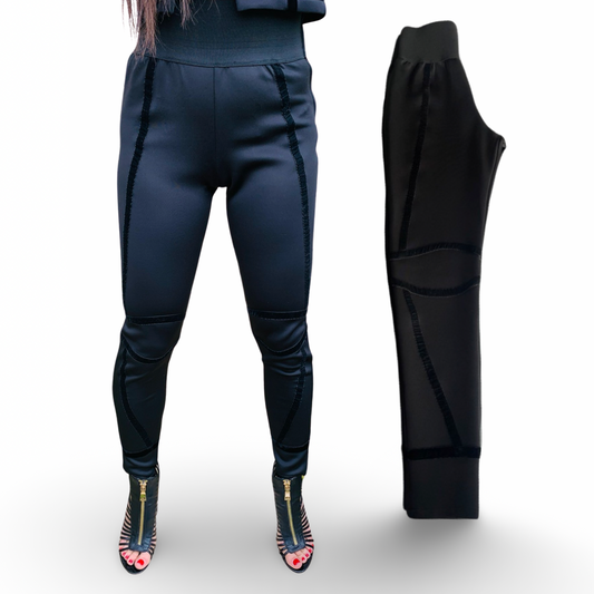 “Il Classico Nero” Scuba Leggings