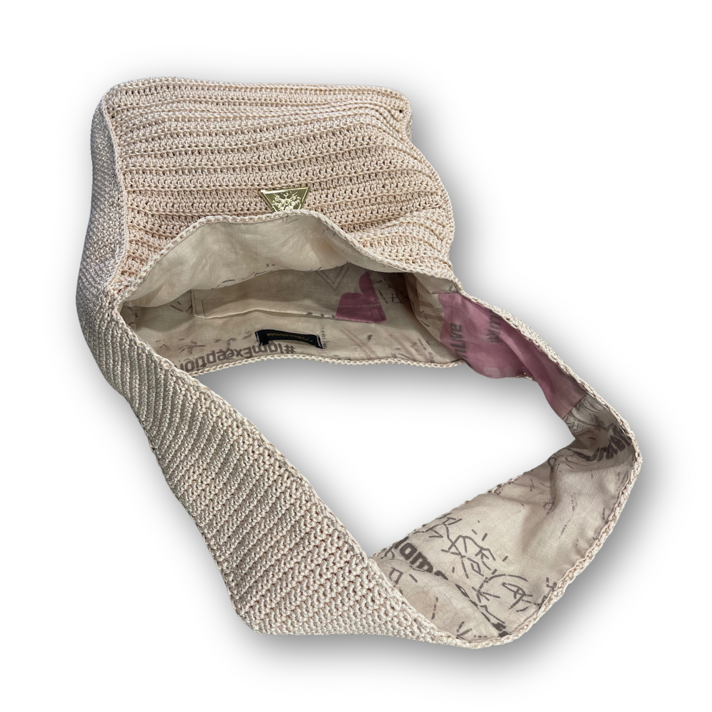 “Ethereal Sands Tote” Knit Handbag