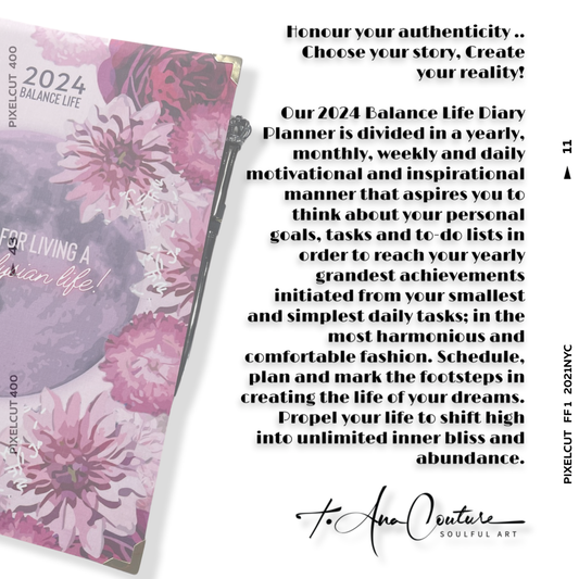 2024 | BALANCE LIFE Diary Planners (18x24)