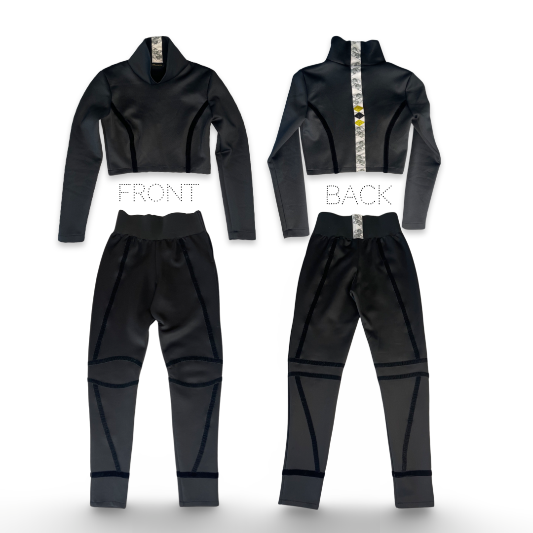 “Il Classico Nero” Scuba Leggings