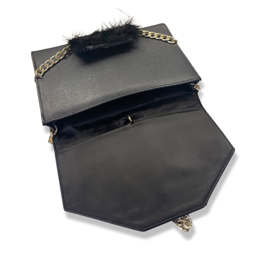 “La Serata Nero ♻️ UpCycle” Evening Handbag