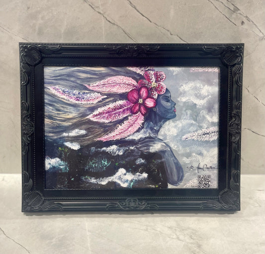 Universal Woman Petite framed A4 fine art edition