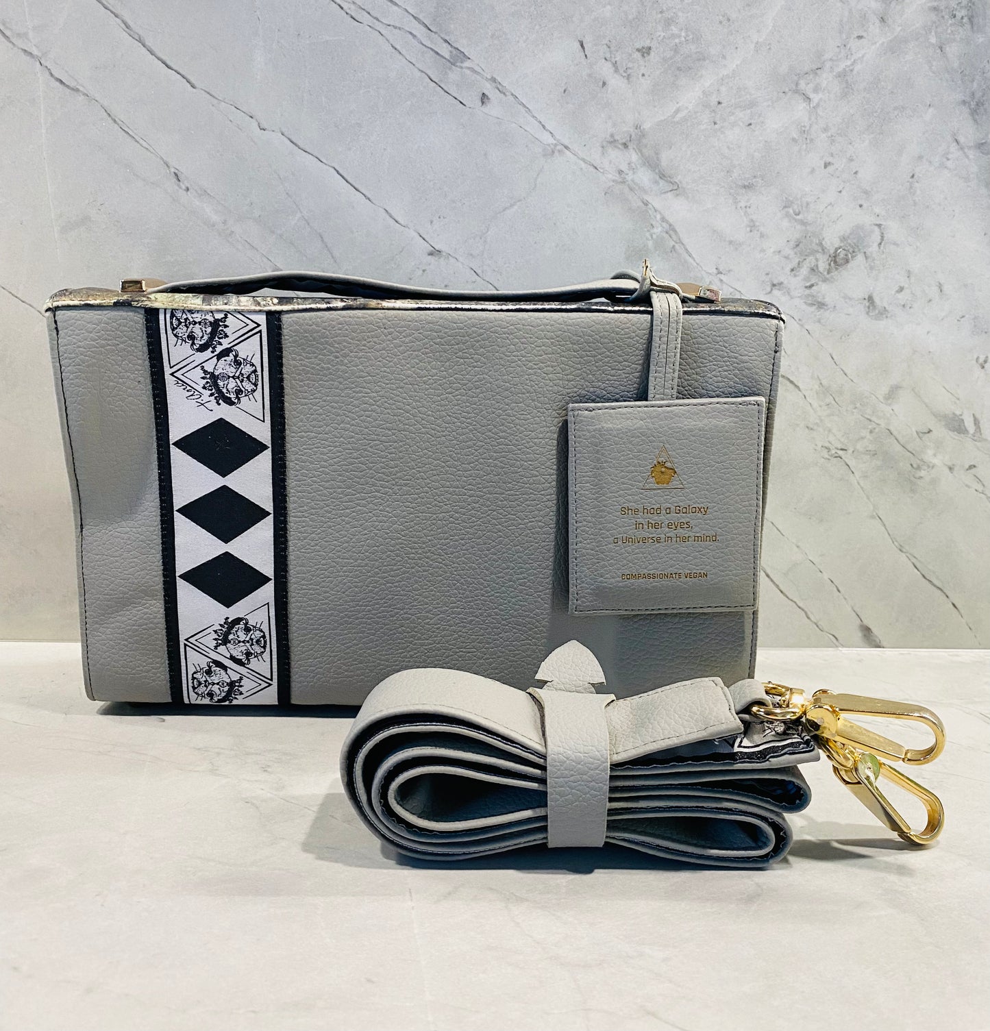 “Grigio Universe” Art Collection Handbag