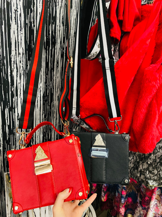 Fluorescent Universe Red Handbag