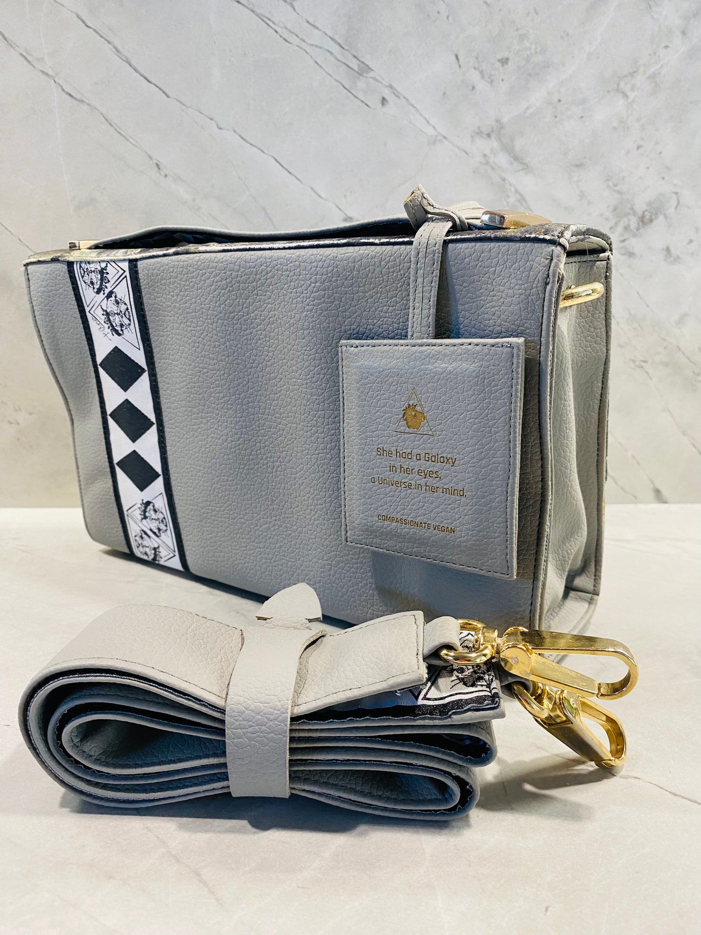 “Grigio Universe” Art Collection Handbag