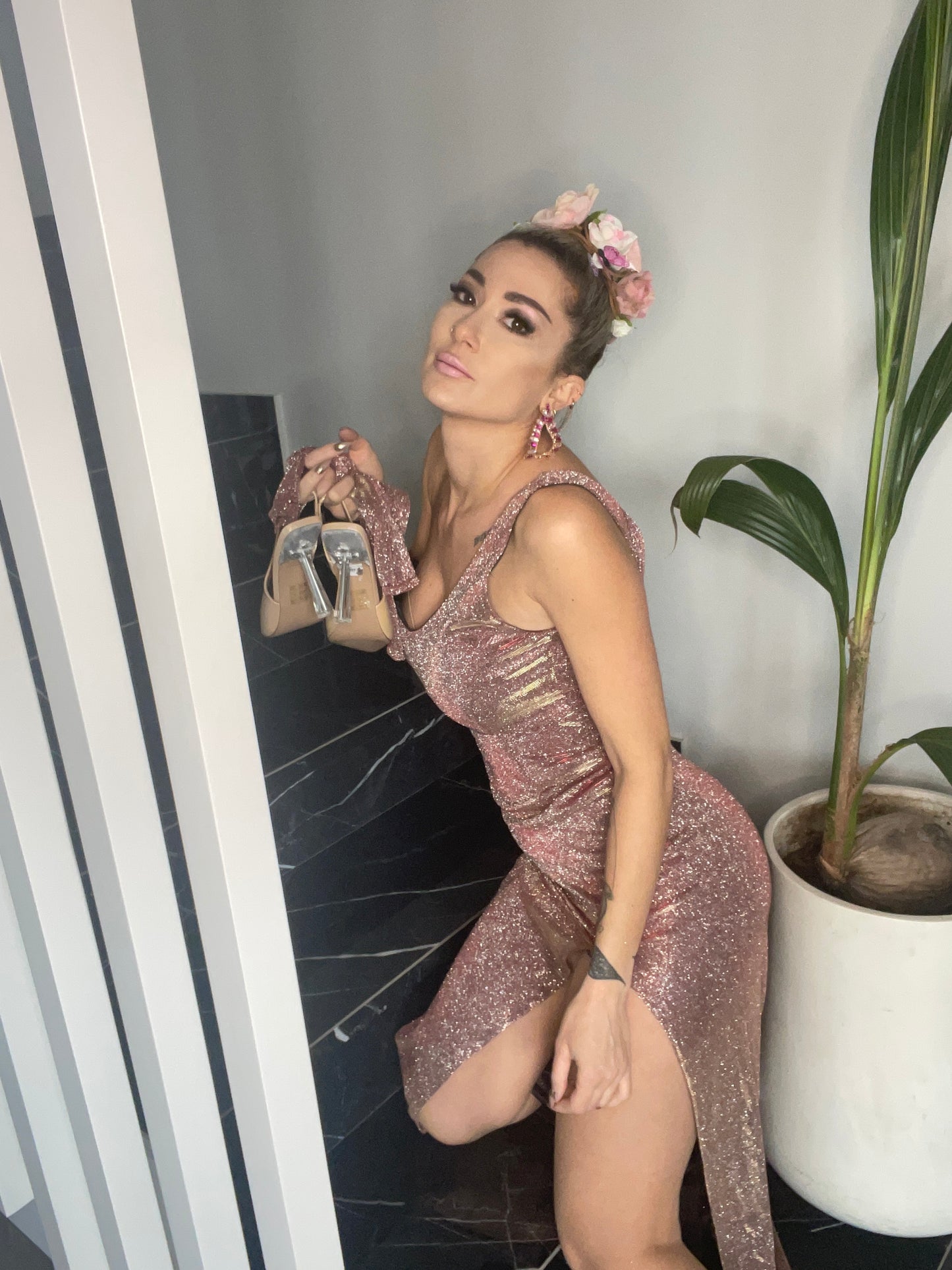 Rosa Iridescent Evening Dress