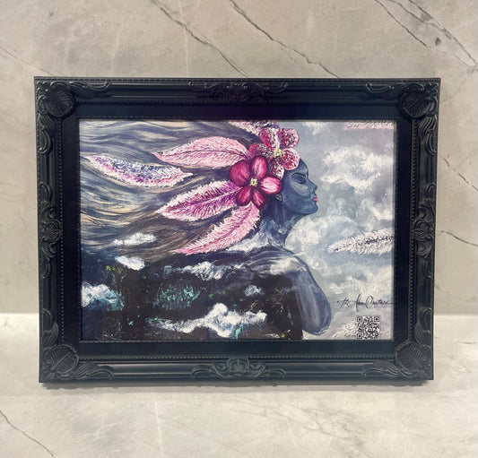 Small framed picture replica of “Universal Woman” Painting