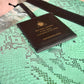 Iridescent Pistacchio Universe green handbag, styled view
