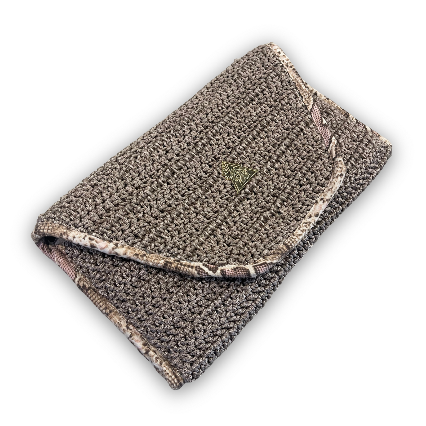 Sacred Venom hand-knit clutch, additional view