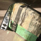 Iridescent Pistacchio Universe green handbag, detail view