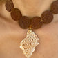 Onde di Fuoco | Lava Stone & Sea Shell Necklace