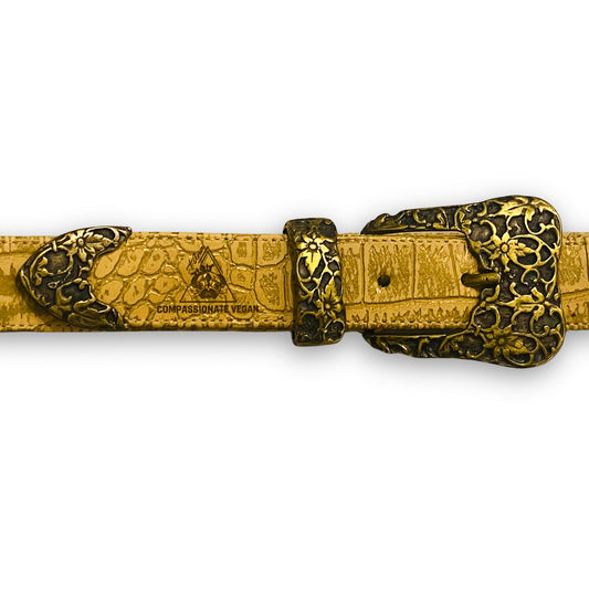Ceinture rustique dorée chameau El Clásica