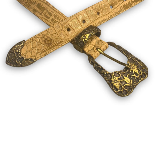 Ceinture rustique dorée chameau El Clásica