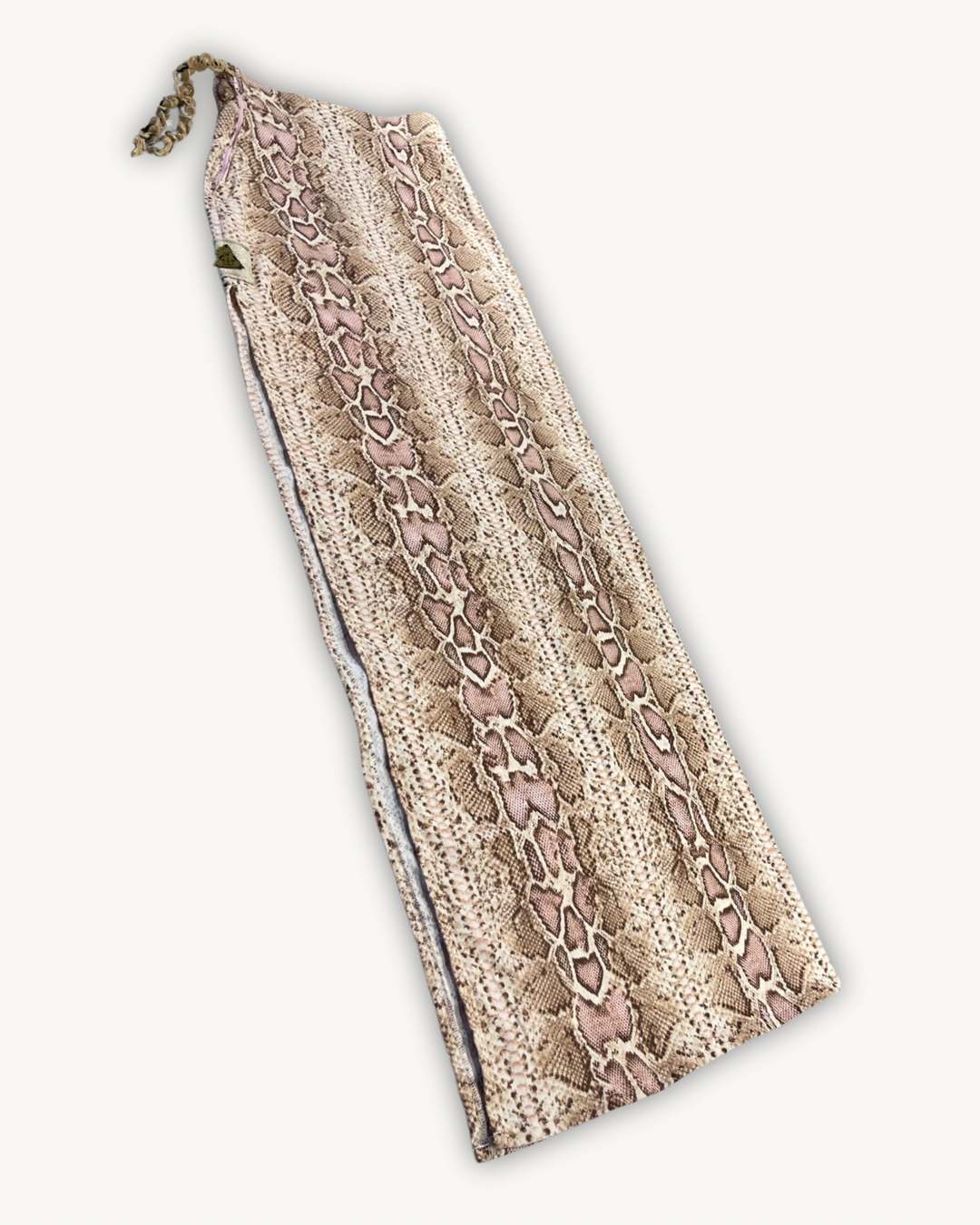 Sacred Venom crop top and maxi skirt, styled view