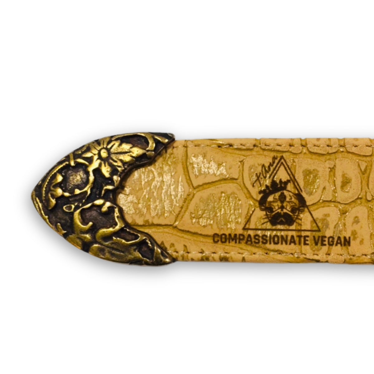 Ceinture rustique dorée chameau El Clásica