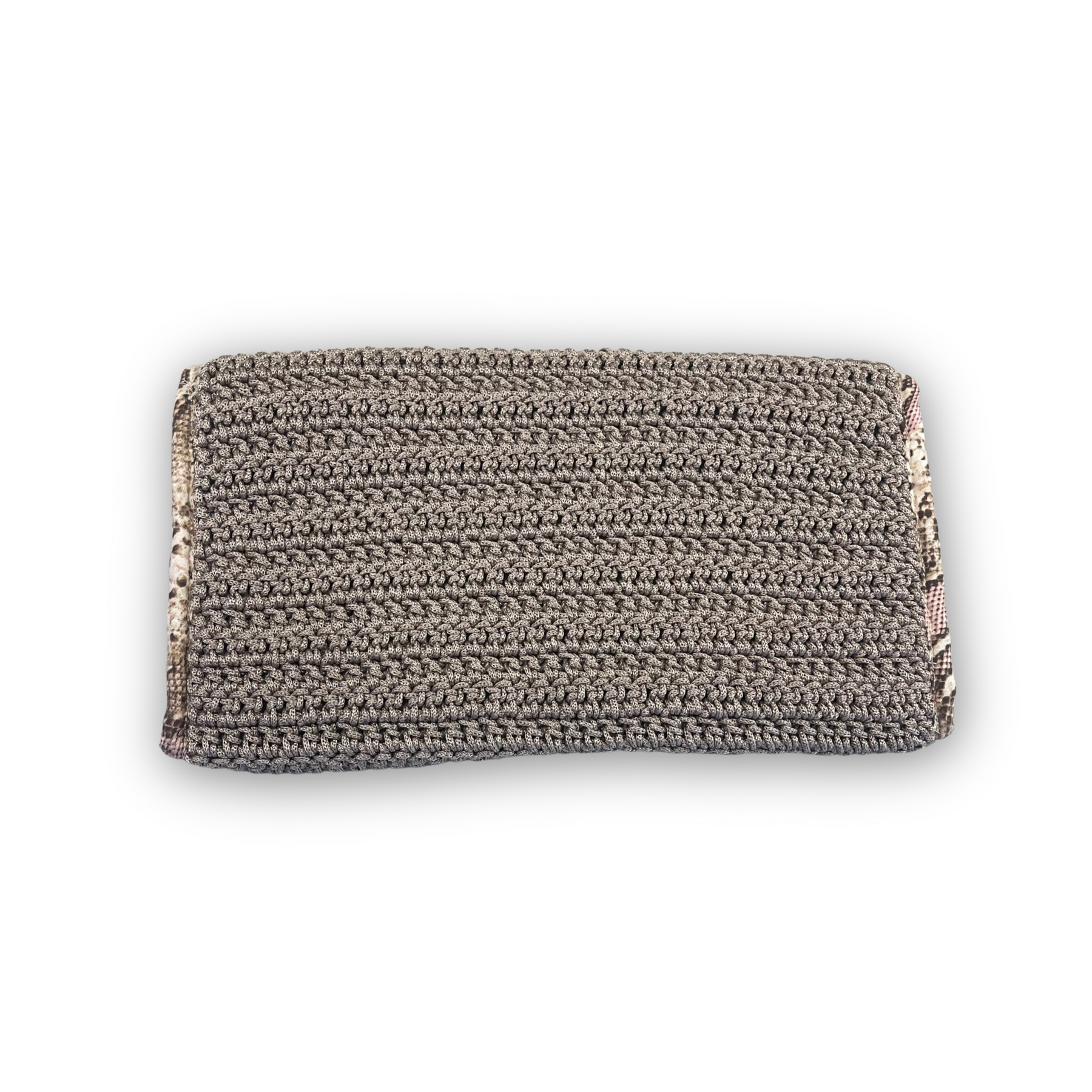 Sacred Venom taupe clutch, additional detail
