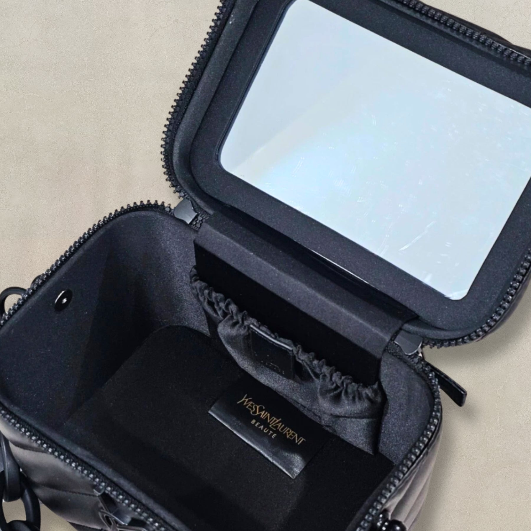 YSL Beauté black vanity crossbody, additional detail