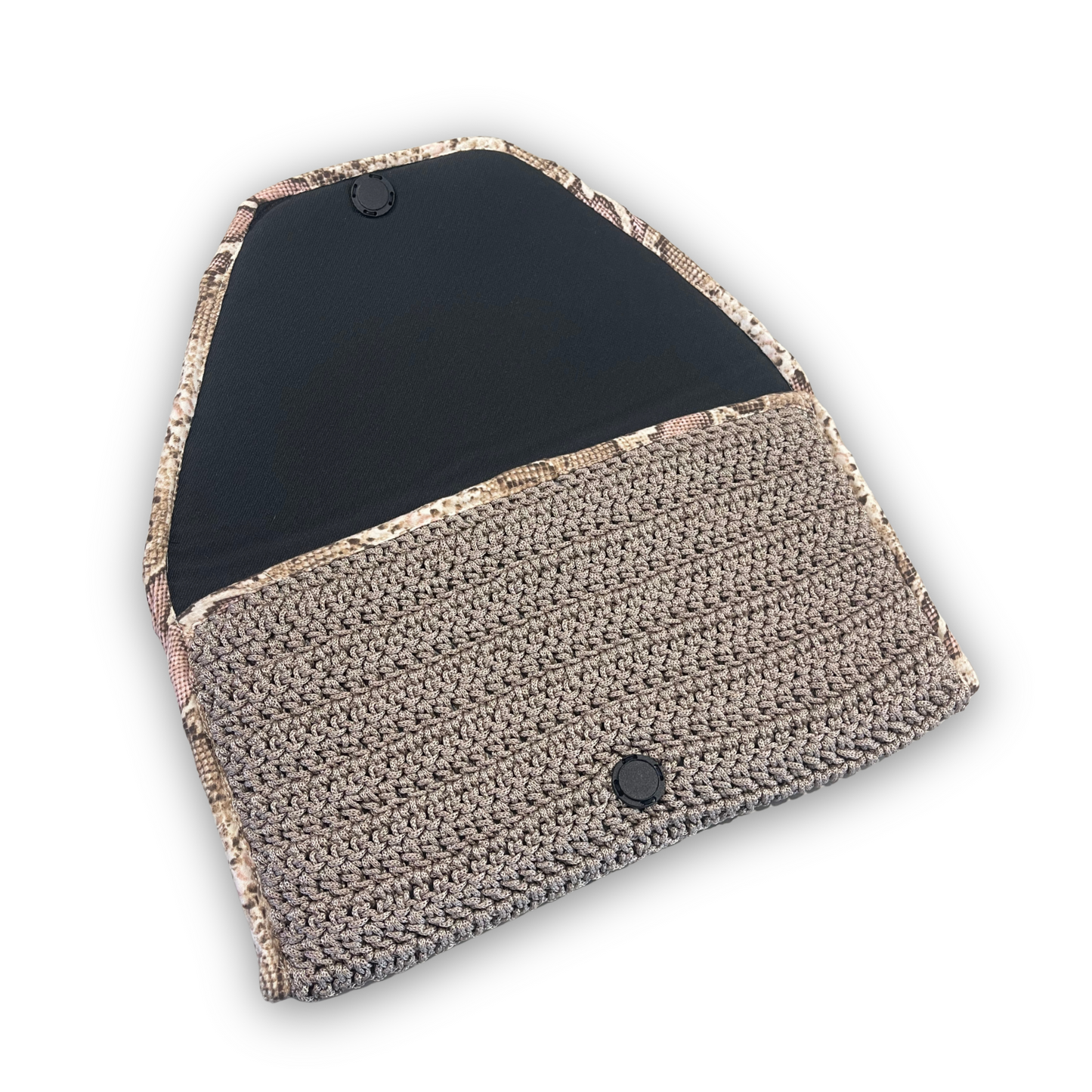 "Sacred Venom" Knit Clutch Handbag