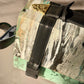 Iridescent Pistacchio Universe green art handbag, additional view