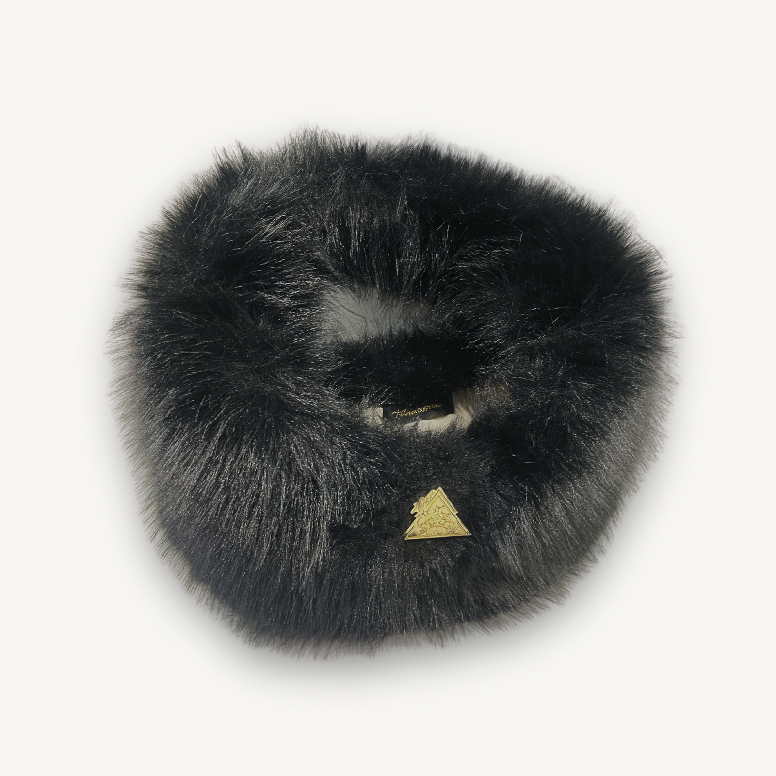 Dolce Pelliccia Nero black faux-fur handbag, Maison Archive view