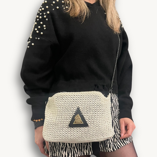 "Ivory Solstice" Clutch Handbag