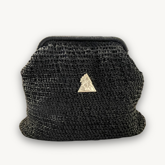 "Midnight Mirage Knit Clutch" Bag