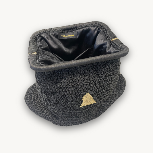 "Midnight Mirage Knit Clutch" Bag