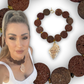 Onde di Fuoco lava stone and natural shell necklace