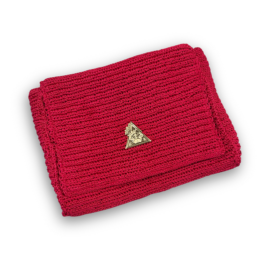Aphrodite Amore Rosa fuchsia hand-knit clutch