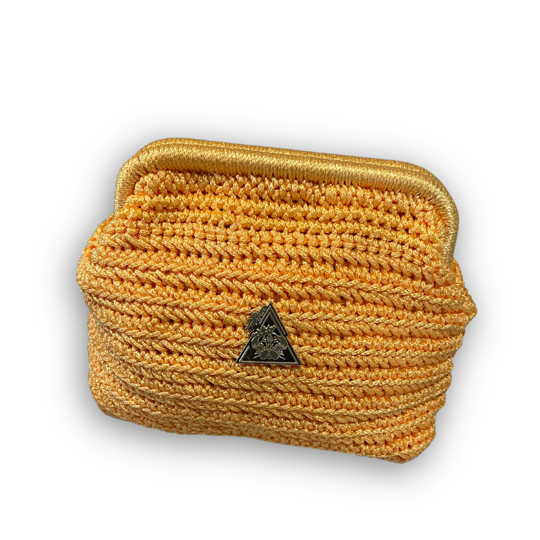 Aurora Sole hand-knit clutch, additional view