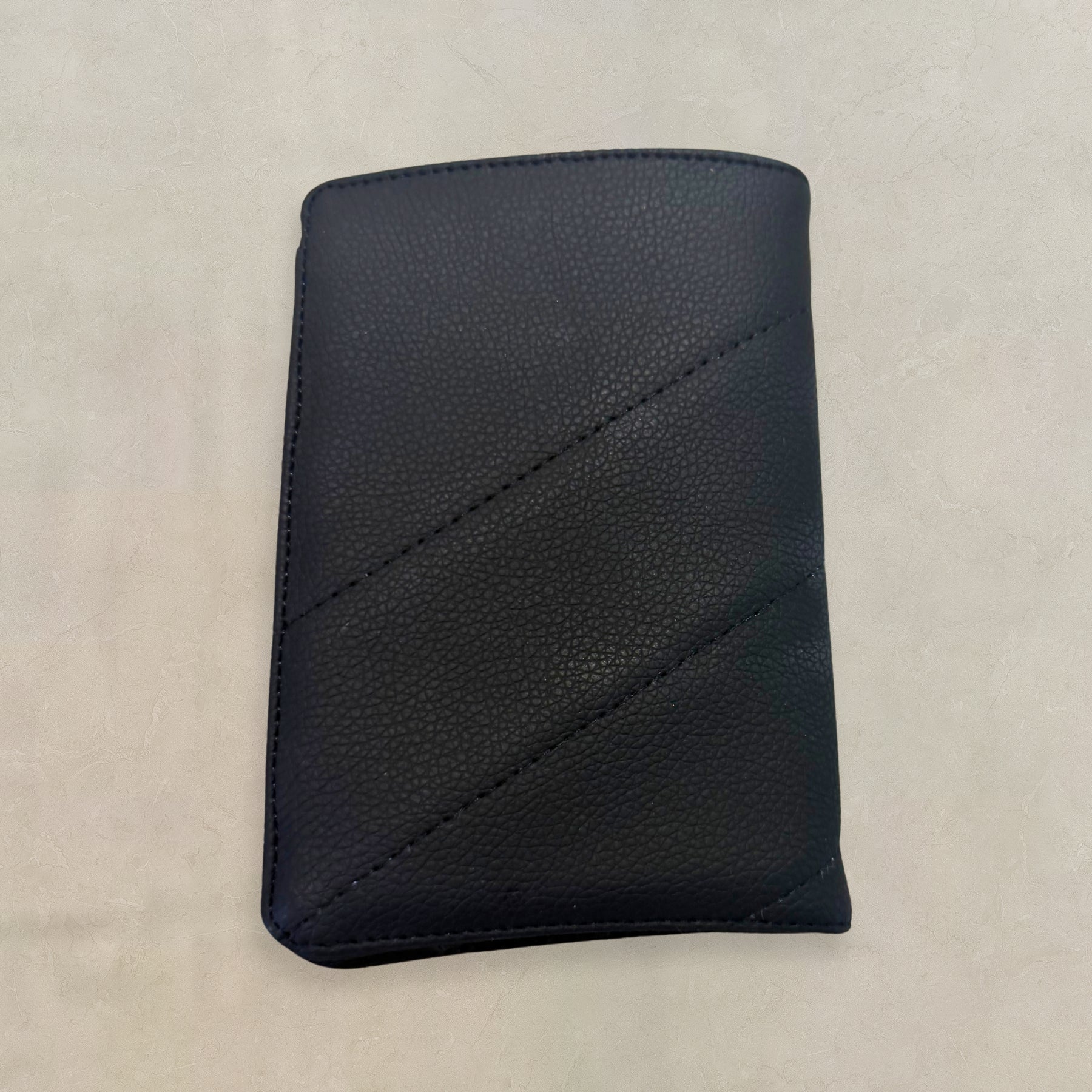 Bellagio Nero black passport holder, alternate view