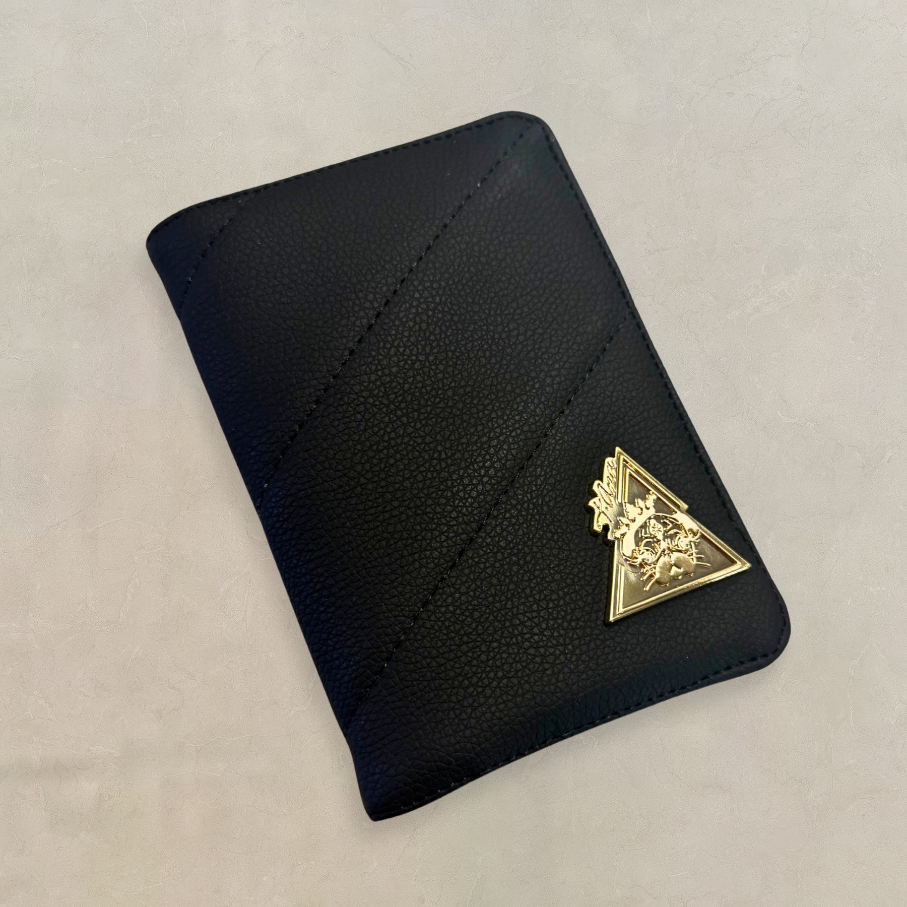 Bellagio Nero black passport holder by t•Ana Couture