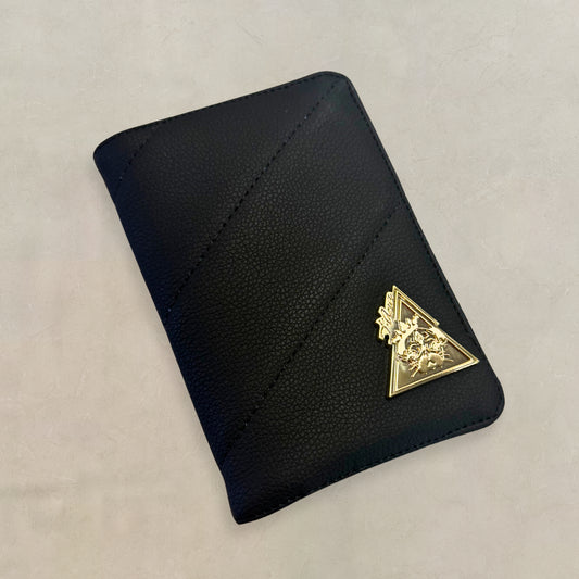 Bellagio Nero black passport holder by t•Ana Couture