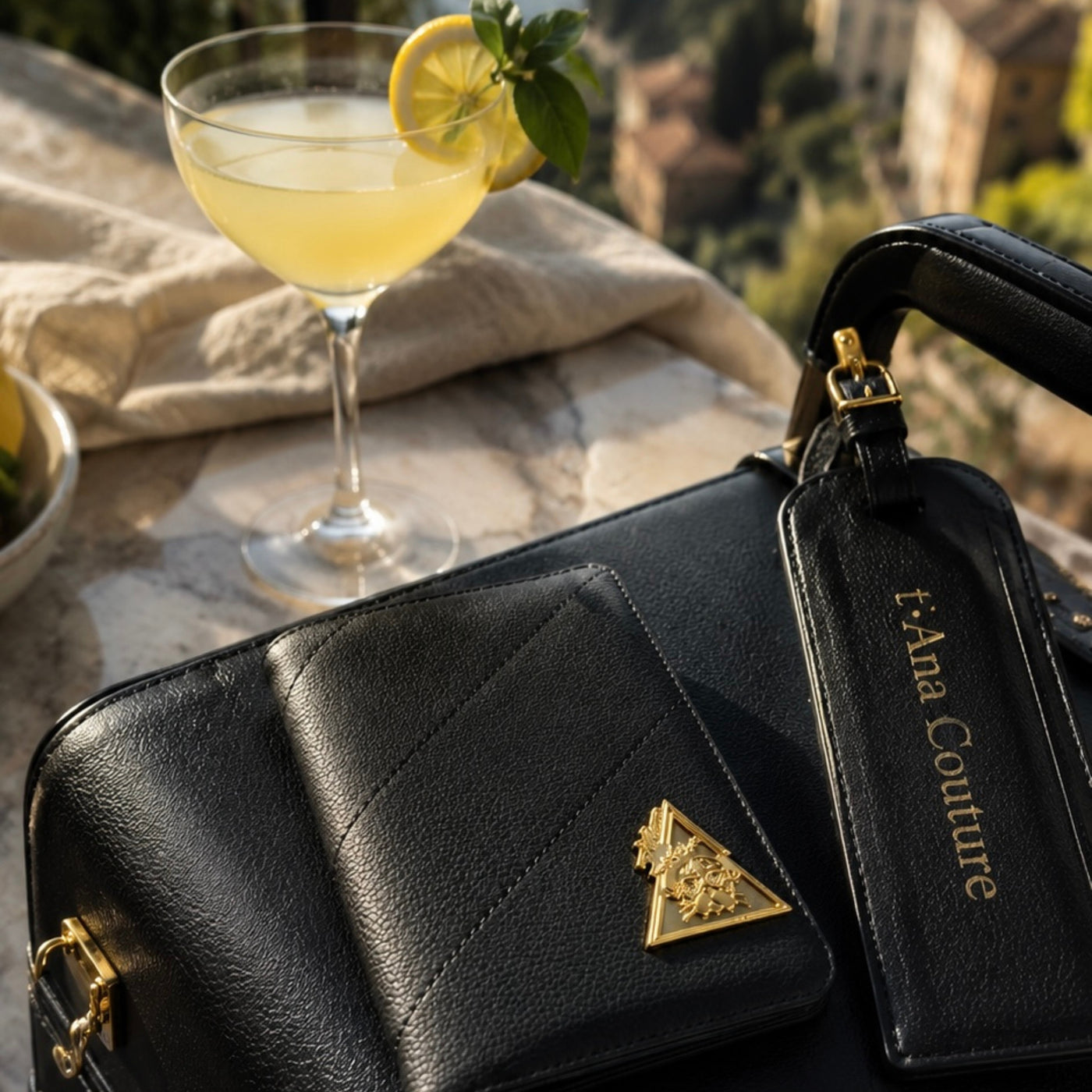 Bellagio Nero travel passport holder by t•Ana Couture