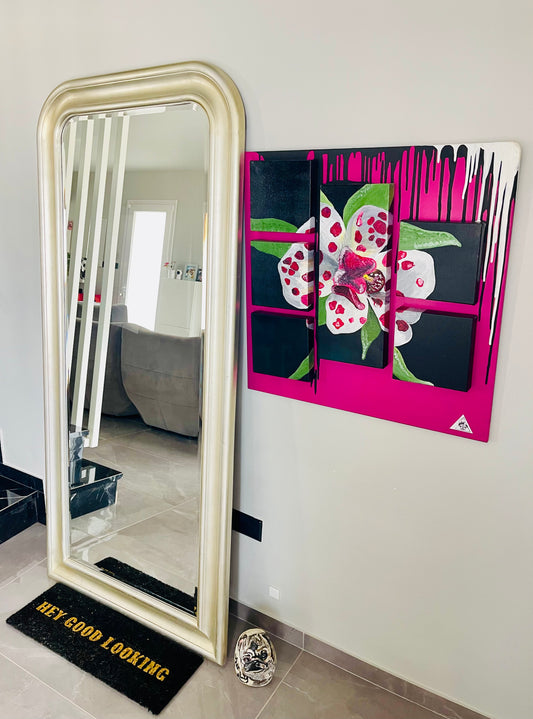 Blooming Orchid artwork preserved in the t•Ana Couture Maison Archive